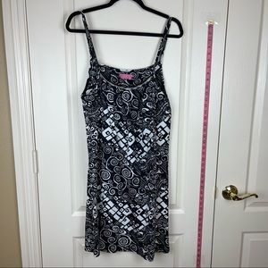 Black and white midi dress. By joyous and free. Never worn size large